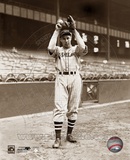 Bob Feller - Ball & glove overhead Photo