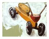 Little Yellow Scooter Art by Julia Gilmore