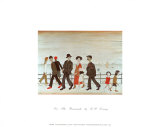 On the Promenade Posters by Laurence Stephen Lowry