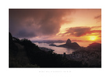 Sunset in Rio Posters by Bent Rej