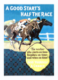 A Good Start Is Half the Race Giclee Print by Frank Mather Beatty