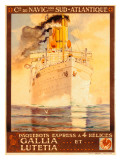 Navigation Sud Atlantique Giclee Print by Albert Sebille
