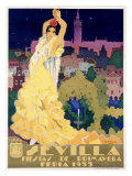 Sevilla Giclée-tryk af Estela