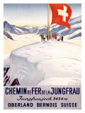 Chemin de Fer de la Jungfrau Giclee Print by Emil Cardinaux