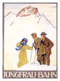 Jungfrau Bahn Giclee Print by Emil Cardinaux
