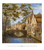Reflets sur le canal Affiches par Michael Longo