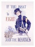 Join the Marines Giclee Print by Howard Chandler Christy