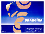 Pulpe d'Orangina reproduction procédé giclée par Bernard Villemot