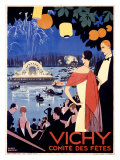 Vichy, Comite des Fetes ジクレープリント