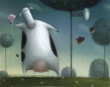 Vaca de sábado noche Pósters por Rob Scotton