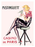 Mistinguett, Casino de Paris Giclee Print by Charles Gesmar