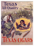 Texas Cigars Giclee Print