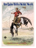 Buffalo Bill Bucking Bronco Lámina giclée