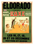 El Dorado, Matchs de Boxe Anglaise Giclee Print by H. L. Roowy