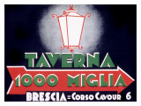 Taverne Mille Miglia reproduction procédé giclée
