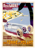 Une Femme au Volant Giclee Print by Cachetto