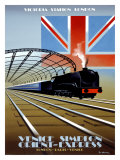 Victoria Station, London, Orient Express Giclee Print by Pierre Fix-Masseau