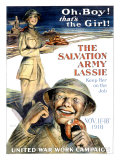 The Salvation Army Lassie reproduction procédé giclée