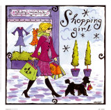 Chica de compras Póster por Jennifer Brinley Chica de compras Póster por Jennifer Brinley