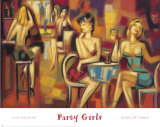 Party Girls Posters by Elya de Chino