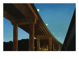 West Seattle Bridge, Night Giclee Print by Mary Iverson