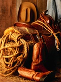 Cowboy's Riding Gear Photographic Print by Jack Hollingsworth