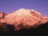 Snowcapped Mount Rainier with Twilight Glow Photographic Print by Robert Glusic