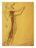 Study of a Male Nude Giclee Print by Edgar Degas