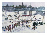 Winterlude, Pirovik - Ottawa-Hull, Canada Giclee Print by Franklin McMahon