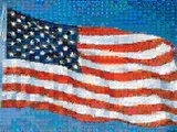 American Flag Mosaic Photographie par Joseph Sohm