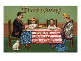 Give Us This Day Our Turkey Giclee Print by Lake County Museum 