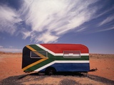 Food Trailer Painted with South African Flag Motif Photographic Print by Charles O'Rear