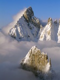 Noire de Peuterey and La Brenva Peaks at Dawn Photographic Print by S. Vannini
