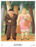 A Couple Poster by Fernando Botero