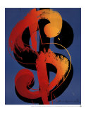 Dollar Sign Poster af Andy Warhol