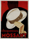 Chapeaux Mossant Affiches par Olsky 