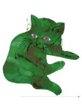 Cat Named Sam from Twenty-Five Cats Art par Andy Warhol