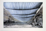Au-dessus du fleuve, projet pour le Colorado, vue du dessous Affiches par Christo 