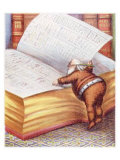 Santa Claus Book Giclee Print Santa Claus Book Giclee Print