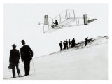 Wilbur Wright Biplane Aviation Beach Lámina giclée