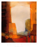 Green Cityscape Poster by Ursula J. Brenner