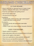 Resume Checklist Prints