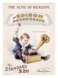 Le phonographe Edison standard : mais où est l'orchestre  reproduction procédé giclée