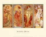 Alphonse Mucha - Les Saisons, 1900 Reprodukce