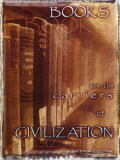 Books are the carriers of civilization. Tuchman, Poster