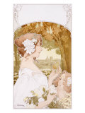 Dutch Nouveau Women Garden Giclee Print Dutch Nouveau Women Garden Giclee Print
