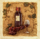 Un verre de Merlot Posters par Charlene Winter Olson