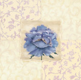 Blue Flower Tapestry II Prints by Richard Henson