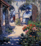 Capistrano Courtyard Posters by Joseph Kleitsch