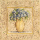 Blue Swirl Lilacs Prints by Kate McRostie